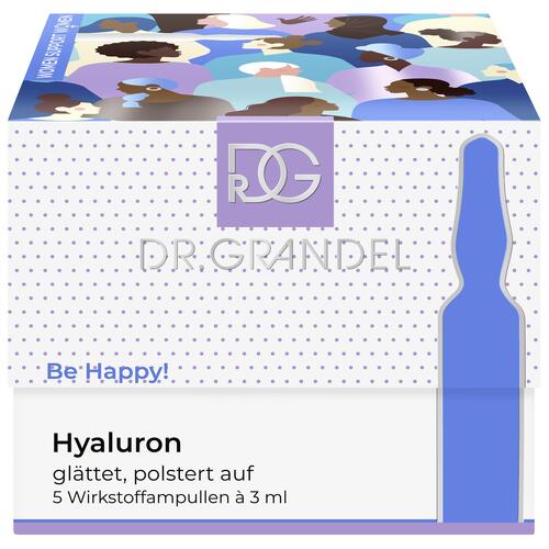 Mitrinošas ampulas sejai ar grumbu izlīdzinošu efektu HYALURON