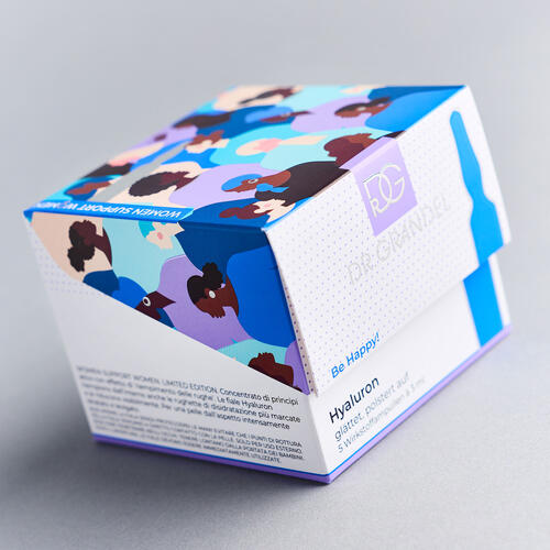 Mitrinošas ampulas sejai ar grumbu izlīdzinošu efektu HYALURON - Image 3